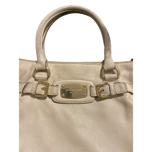 Michael Kors Leathery Handbag Hamilton‎ TOTE Ivory - Picture 3 of 7